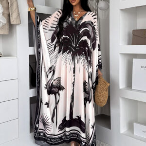 Černé letní dlouhé maxi šaty tunika MALURE Velikost: ONESIZE