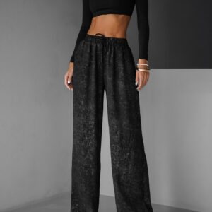 Černé široké kalhoty BOETANA Velikost: XL/XXL