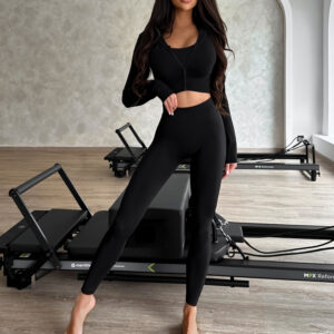 Černé sportovní push up legíny KARENI Velikost: L