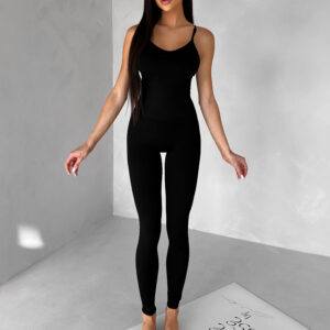 Černý sportovní push up overal ELANTRA Velikost: L