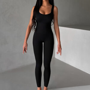 Černý tvarující sportovní overal YUSARI Velikost: L/XL