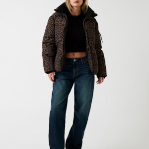 Guess dámská bunda se zvířecím vzorem W5BL47W3702-P1UK M