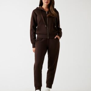 Guess dámská hnědá mikina W5YQ05KBYE2-G1EB L