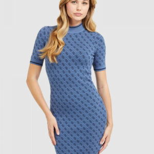 Guess dámské modré šaty W3YK39Z37K0 L