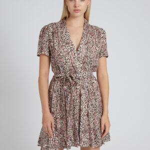 Guess dámské růžové šaty se vzorem W3RK19WF5M0 S