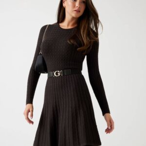 Guess dámské tmavě šedé šaty W5BK68Z2YJ2-G1H3 L