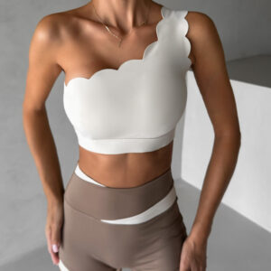 Krémová sportovní vlnkovaná podprsenka FELIMA Velikost: L