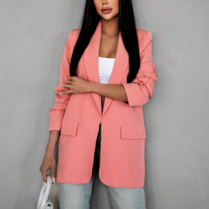Lososové elegantní sako SALEN Velikost: ONESIZE