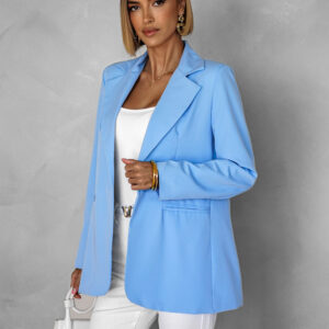 Modré elegantní basic sako TRACY Velikost: ONESIZE