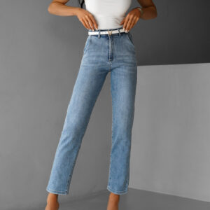 Modré široké mom džíny CHARA Velikost: S