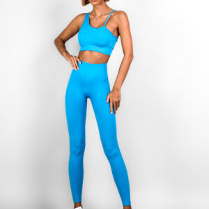 Modrý elastický sportovní komplet TENEBA Velikost: M/L