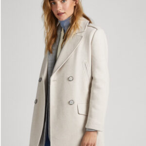 Pepe Jeans dámský krémový kabát PL402260800 XS