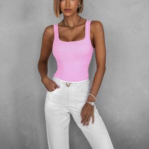 Růžové stahující žebrované body CEIRA Velikost: M/L