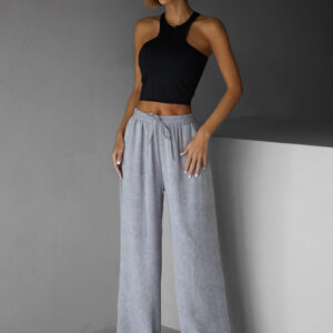 Šedé široké kalhoty BOETANA Velikost: XL/XXL