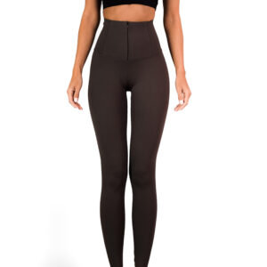 Šedé stahovací legíny HELIODER s vysokým pasem Velikost: L/XL