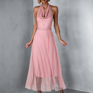 Starorůžové společenské tylové šaty REMBAY Velikost: ONESIZE