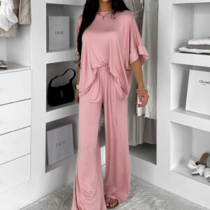 Starorůžový basic kalhotový komplet MYRLYN Velikost: ONESIZE