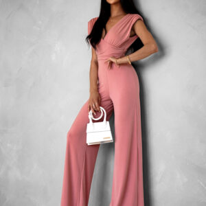 Starorůžový elegantní dlouhý overal ELSASA Velikost: ONESIZE