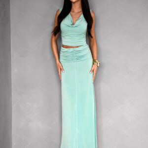 Světle zelený elegantní komplet BALERINE se sukní Velikost: ONESIZE