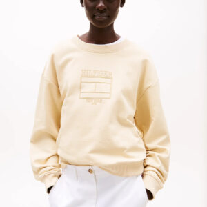 Tommy Hilfiger dámská béžová mikina WW0WW44633 XL