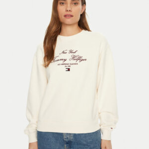 Tommy Hilfiger dámská krémová mikina WW0WW43844 L