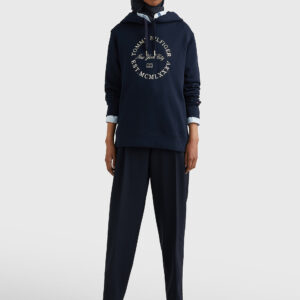 Tommy Hilfiger dámská tmavě modrá mikina WW0WW36572 XS