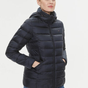 Tommy Hilfiger dámská tmavě modrá prošívaná bunda WW0WW39581 M