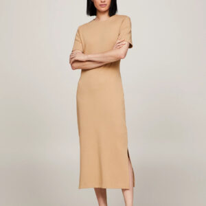 Tommy Hilfiger dámské béžové šaty WW0WW41274 XL
