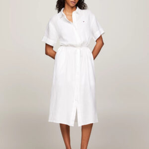 Tommy Hilfiger dámské bílé šaty WW0WW41911 38