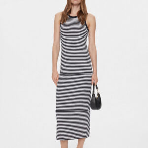 Tommy Hilfiger dámské pruhované tmavomodré letní šaty WW0WW41996 L