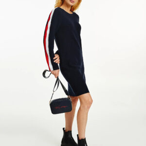 Tommy Hilfiger dámské tmavě modré pletené šaty WW0WW31474 XS
