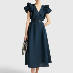 Tommy Hilfiger dámské tmavě modré šaty WW0WW38738 34