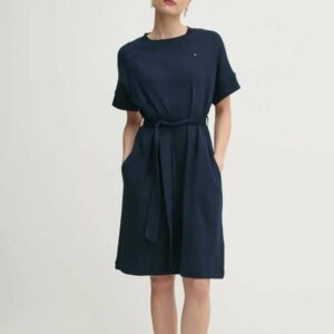 Tommy Hilfiger dámské tmavě modré šaty WW0WW45520 XL