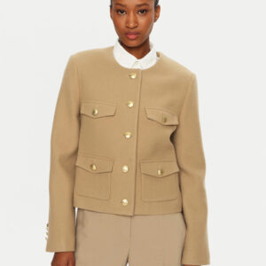 Tommy Hilfiger dámský béžový přechodný kabátek WW0WW43754 40