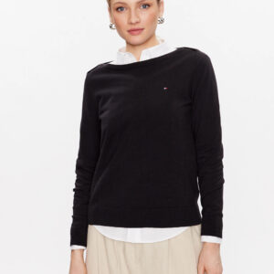 Tommy Hilfiger dámský černý svetr WW0WW37938 XL