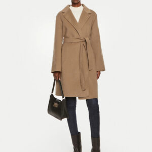 Tommy Hilfiger dámský hnědý vlněný kabát WW0WW43603 36