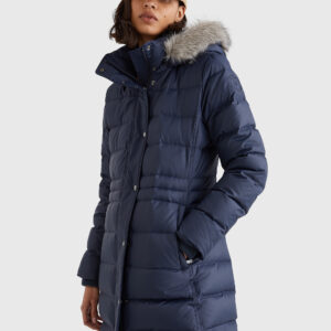 Tommy Hilfiger dámský tmavě modrý kabát TYRA WW0WW37487 S