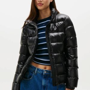 Tommy Jeans dámská černá zimní bunda DW0DW21618BDS XL