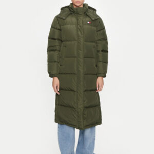 Tommy Jeans dámská khaki bunda DW0DW18860 XL