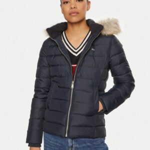 Tommy Jeans dámská modrá zimní bunda DW0DW18312C1G XL