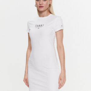 Tommy Jeans dámské bílé šaty DW0DW15357 L