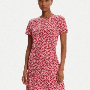 Tommy Jeans dámské červené šaty DW0DW211200KP L