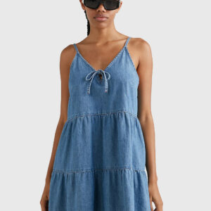 Tommy Jeans dámské modré šaty DW0DW15185 M