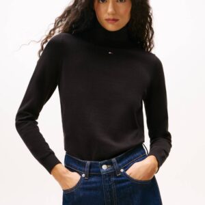 Tommy Jeans dámský černý rolák DW0DW21672BDS XL