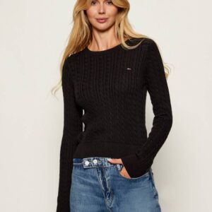 Tommy Jeans dámský černý svetr DW0DW22165BDS XL