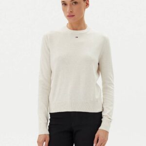 Tommy Jeans dámský krémový svetr DW0DW20159YBH XL