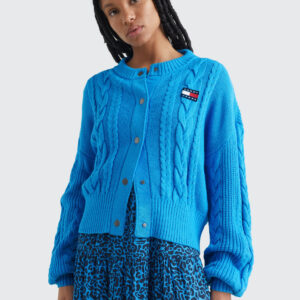 Tommy Jeans dámský modrý svetr DW0DW14263 M