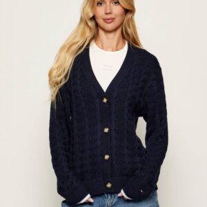 Tommy Jeans dámský modrý svetr DW0DW21681C1G L