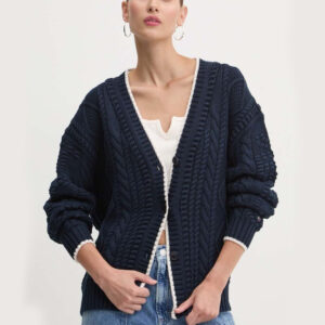 Tommy Jeans dámský tmavě modrý kardigan DW0DW18521 L