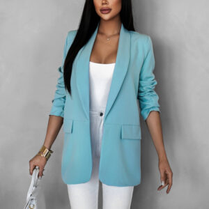 Zelenkavé elegantní sako SALEN Velikost: ONESIZE